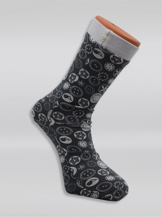Ponožky černobílé vzorované